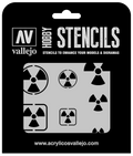 Vallejo ST-SF005 Radioactivity Signs Stencil (8964720885997)