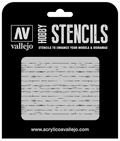 Vallejo ST-TX006 1/35 Wood Texture Num. 1 Stencil (8964721639661)