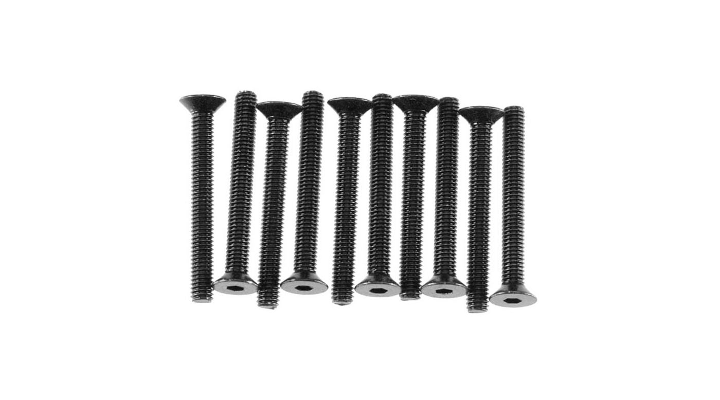 Axial C1050 AXA150 Hex Sckt Flat Head M3x25mm Black Oxide (10) (8941169967341)