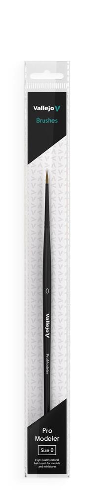 Vallejo Brush - Pro Modeler - Natural Hair Round Brush No. 0 (2)