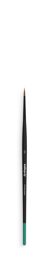 Vallejo Brush - Pro Modeler - Natural Hair Round Brush No. 0