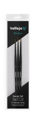 Vallejo Brush Set - Pro Modeler - Design Set - Natural Hair