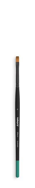 Vallejo Brush - Effects - Flat Rectangular Synthetic Brush No. 4