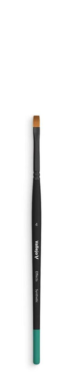 Vallejo Brush - Effects - Flat Rectangular Synthetic Brush No. 4