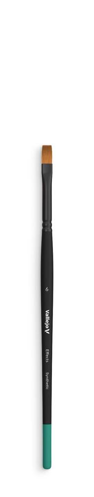 Vallejo Brush - Effects - Flat Rectangular Synthetic Brush No. 6