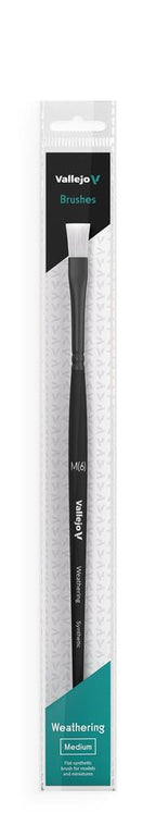 Vallejo Flat Brush - Weathering - Weathering Flat Synthetic (2)