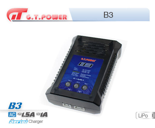 GT Power GT-B3 B3 AC240V/1.0-1.5A 2S/3S Lipo balance charger 3 LEDS. - Hobby City NZ (8347083669741)