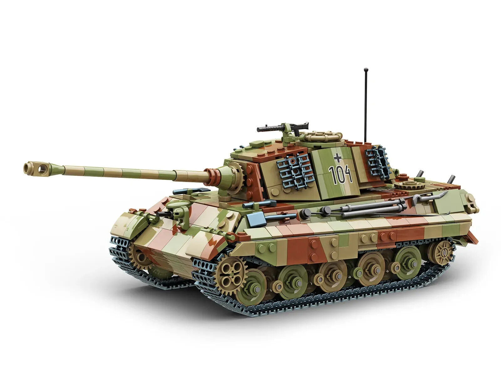 Build Army BA0182C Tiger II Tank Camo