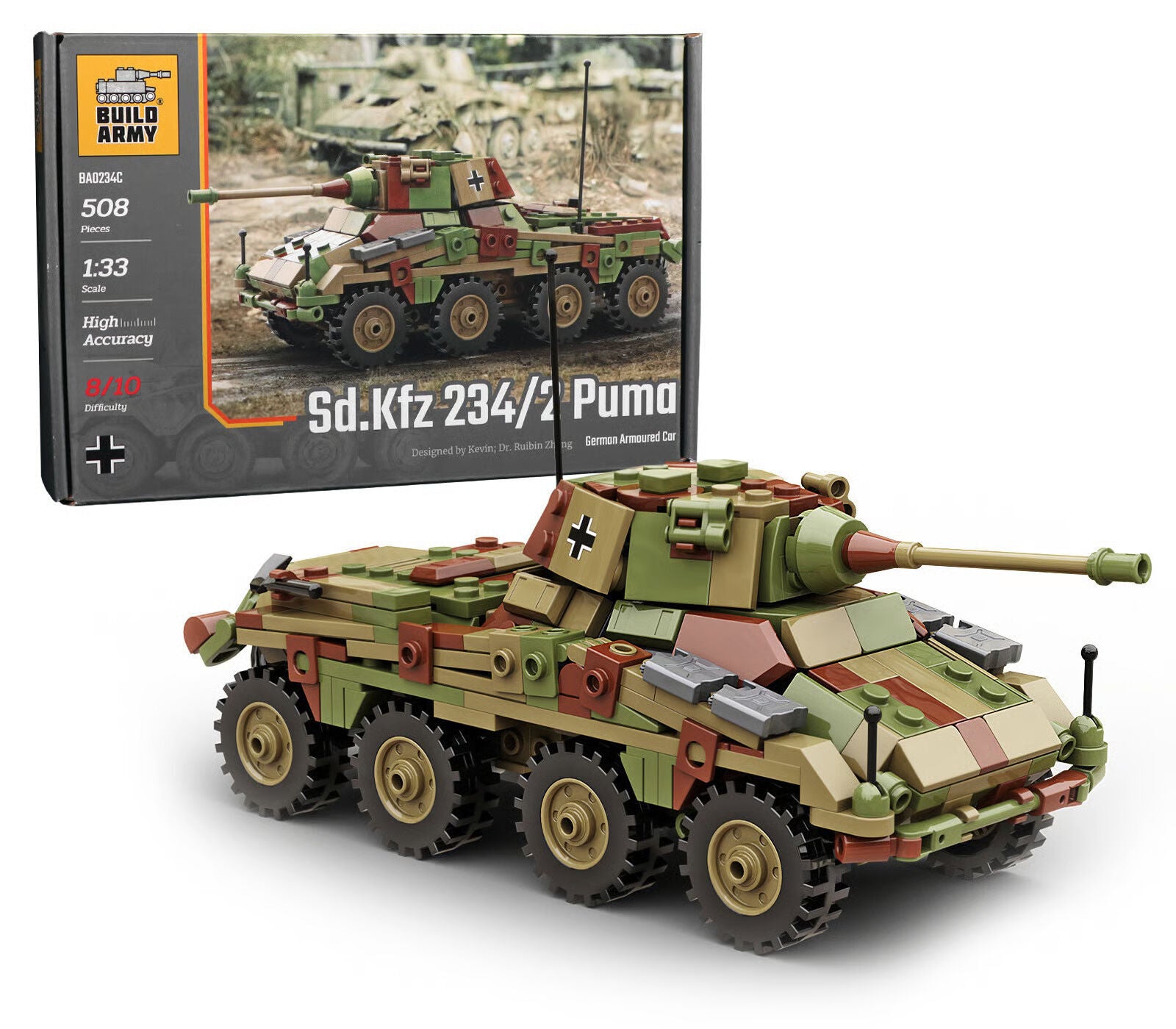 Build Army BA0234C Sd.Kfz. 234/2 Camo Puma