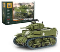 Build Army BA1003 M5A1 Stuart Light Tank Model Brick Kit