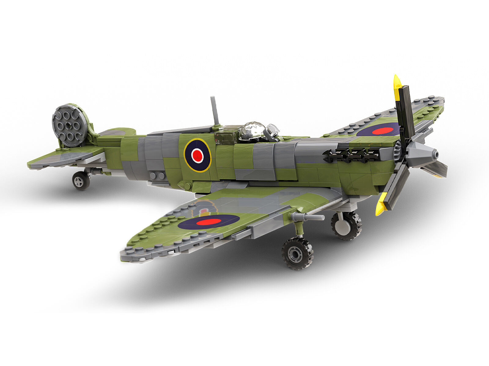 Build Army BA2002 Supermarine Spitfire Mk.Vb Model Brick Kit