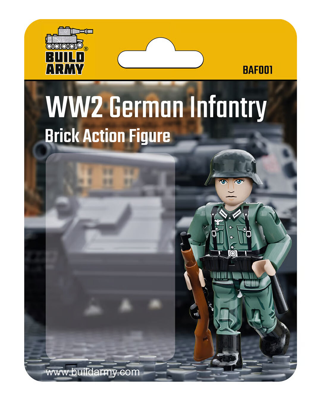 Build Army BAF001 German Infantry Soldier Model Brick Kit