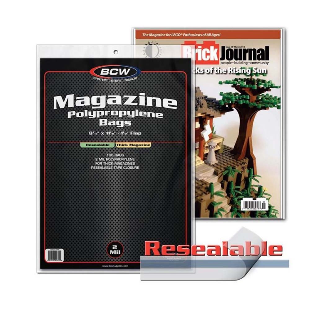 BCW / Monster Resealable Magazine Bags Thick