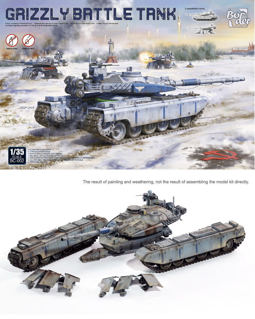 Border Model BC002 1/35 Grizzly Battle Tank (9120457457901)