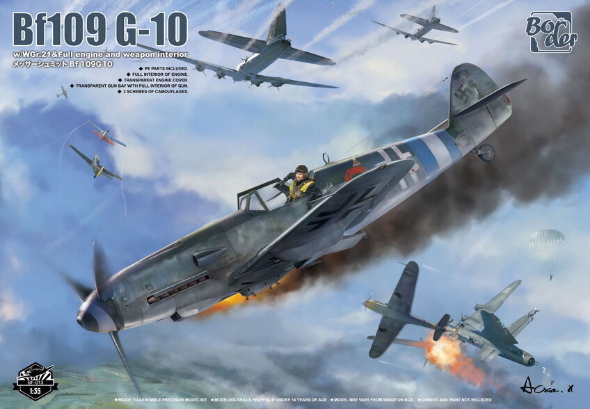 Border Model BF013 1/35 Bf109 G-10 (9120457916653)