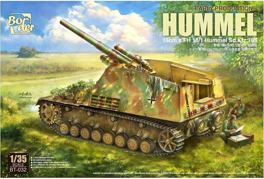 Border Model BT032 1/35 15cm s.FH 18/1 Hummel Sd. Kfz. 165 Early Production (9120458997997)