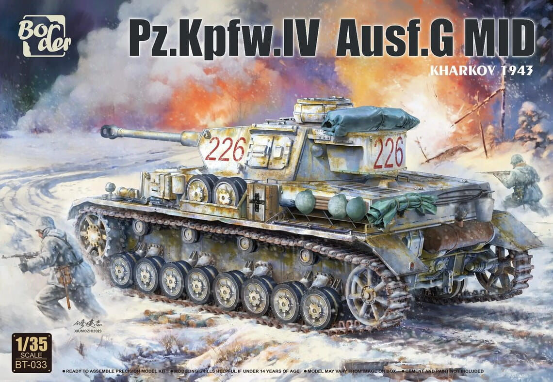 Border Model BT033 1/35 Pz.Kpfw. IV Ausf. G MID Kharkov 1943 (9120459063533)