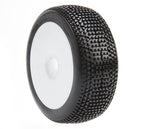 Beta V-Max Super Soft Assembled White RC Wheel & Tyre Set 1/8 Scale (3)