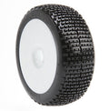 Beta Freeride Soft with Inserts White Wheels Pair RC Wheel & Tyre Set 1/8 Scale