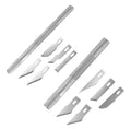 Bravo Handtools 184972 Knife Set #1 and #2 Handles with 10 Assorted Blades - Hobby City NZ