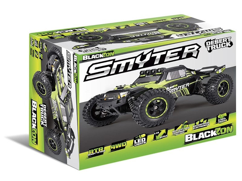Blackzon 540112 1/12 EP RS 4WD Smyter Desert Truck Green (8232446722285)