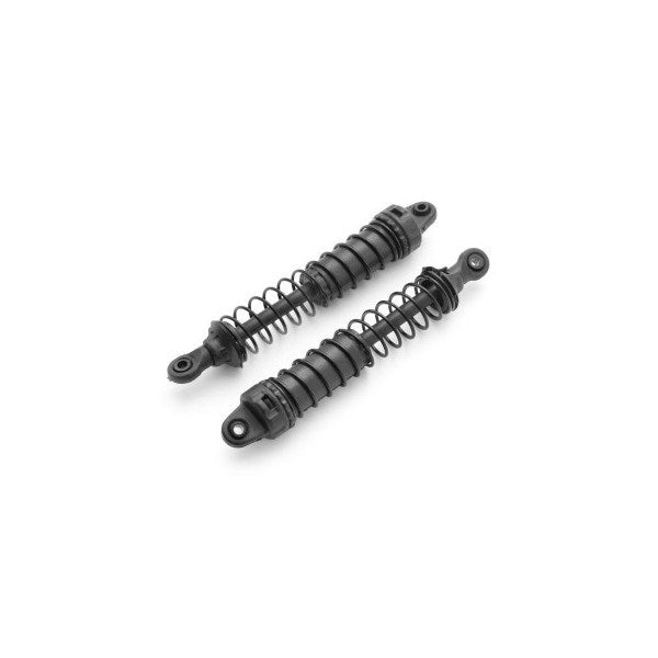BlackZon 540080 Warrior Complete Front Shocks - Black (2pcs) - Hobby City NZ