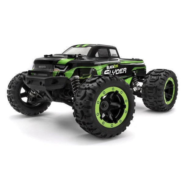 BlackZon 540100 1/16 4WD Slyder MT Electric Monster Truck RTR - Green (8064062193901)