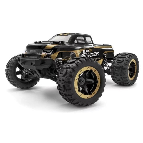 BlackZon Slyder MT Electric 4WD RTR Gold RC Monster Truck 1/16 Scale (3)