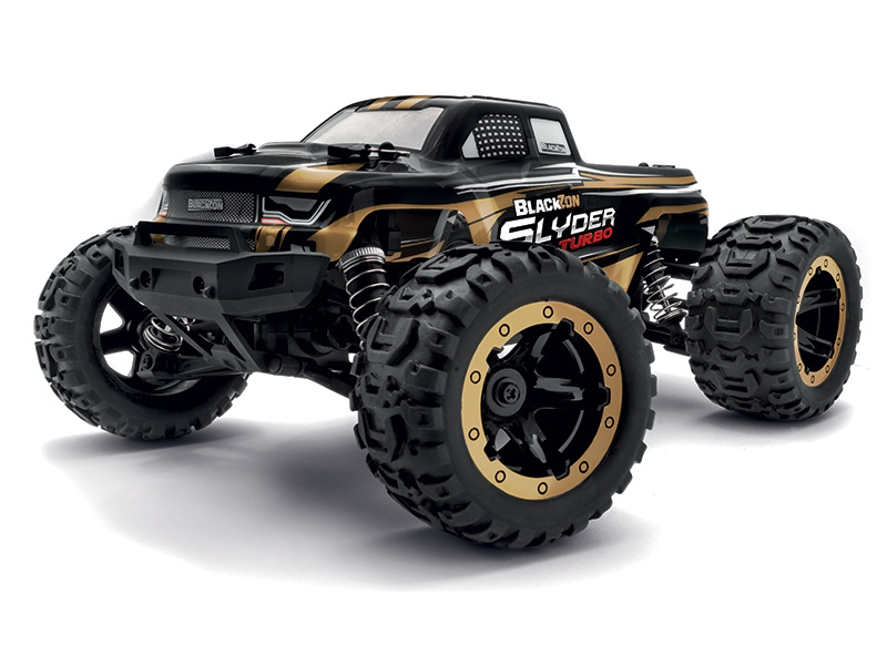 BlackZon Slyder MT Turbo Gold RC Monster Truck 1/16 Scale