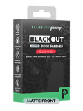 Palms Off BODS-JPN-BLK-M Blackout Deck Sleeves (60) Black Matte â€“ Japanese Size (9250504573165)