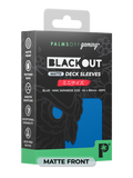 Palms Off BODS-JPN-BLU-M Blackout Deck Sleeves (60) Blue Matte â€“ Japanese Size (9250504638701)