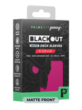 Palms Off BODS-JPN-PNK-M Blackout Deck Sleeves (60) Pink Matte â€“ Japanese Size (9250505228525)