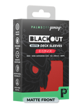 Palms Off BODS-JPN-RED-M Blackout Deck Sleeves (60) Red Matte â€“ Japanese Size (9250505425133)