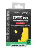 Palms Off BODS-JPN-YEL-M Blackout Deck Sleeves (60) Yellow Matte â€“ Japanese Size (9250505785581)