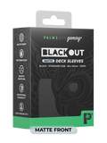 Palms Off BODS-ST-BLK-M Blackout Deck Sleeves (100) Black (Matte Front) (9250505851117)
