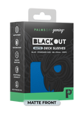 Palms Off BODS-ST-BLU-M Blackout Deck Sleeves (100) Blue (Matte Front) (9250505916653)