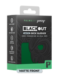 Palms Off BODS-ST-GRN-M Blackout Deck Sleeves (100) Green (Matte Front) (9250506146029)