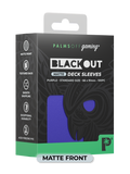 Palms Off BODS-ST-PUR-M Blackout Deck Sleeves (100) Purple (Matte Front) (9250506965229)