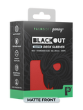 Palms Off BODS-ST-RED-M Blackout Deck Sleeves (100) Red (Matte Front) (9250507096301)