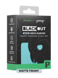 Palms Off BODS-ST-TQS-M Blackout Deck Sleeves (100) Turquoise (Matte Front) (9250507292909)