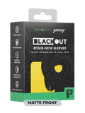 Palms Off BODS-ST-YEL-M Blackout Deck Sleeves (100) Yellow (Matte Front) (9250507555053)