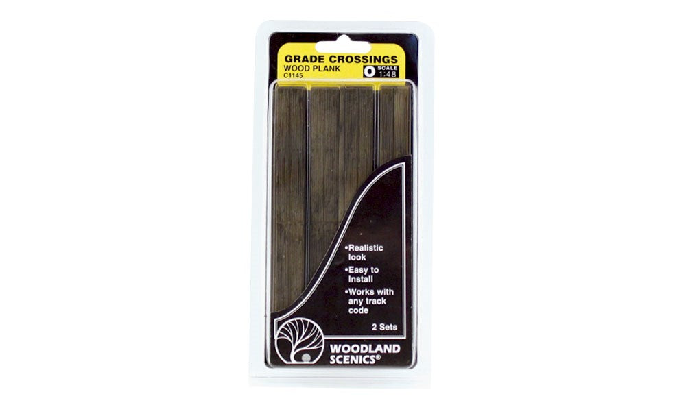 Woodland Scenics C1145 O Grade Crossing Wood Plank (6660646338609)