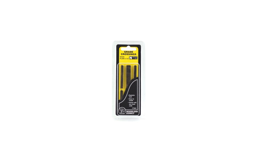 Woodland Scenics C1149 N Grade Crossing Wood Plank (6660646535217)