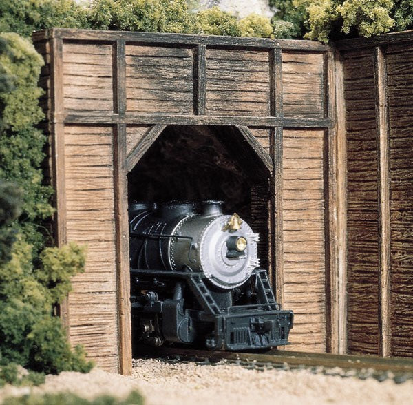Woodland Scenics C1154 N Single Tunnel Portal Timber (2) (6660646633521)