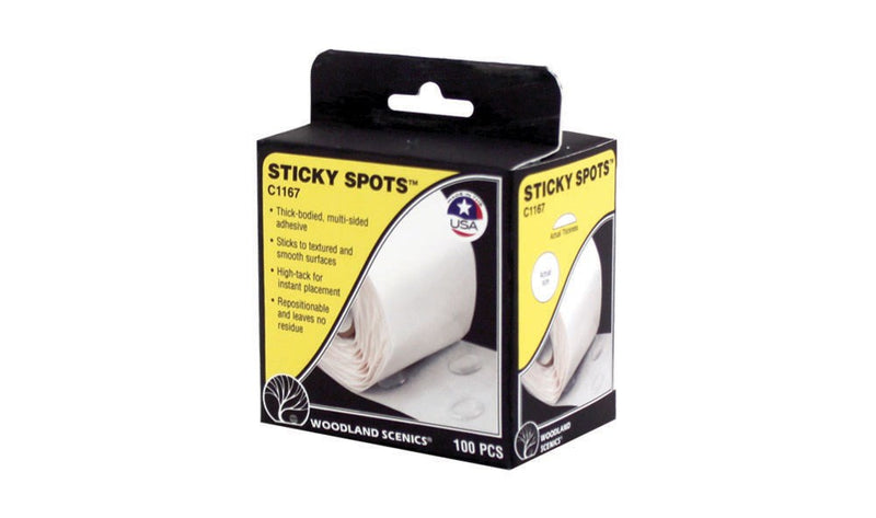 Woodland Scenics C1167 Sticky Spots (100) - Hobby City NZ