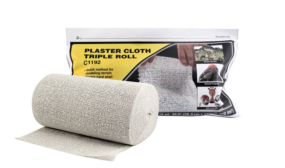 Woodland Scenics Plaster Cloth Triple Roll 8" x 45' 15yards