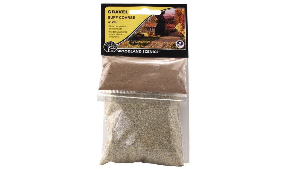 Woodland Scenics C1289 Coarse Gravel Buff (6660647845937)