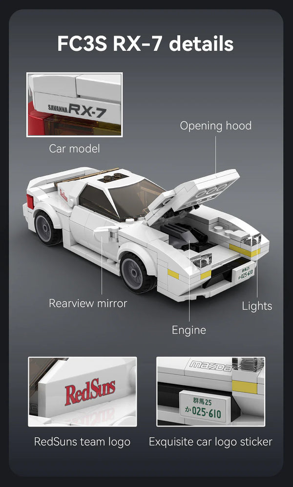 CaDa C55012W Initial D Ryosuke Takahashi Mazda RX-7 FC3S - Hobby City NZ