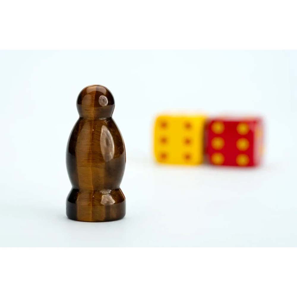 MDG Premium Robber & Metal Dice SetTigers Eye