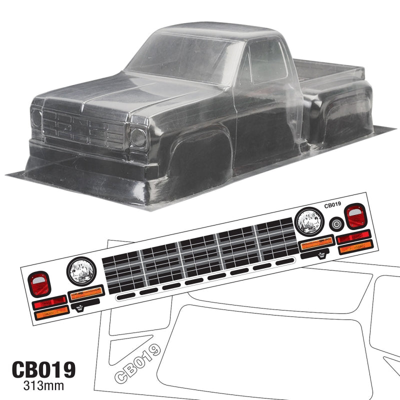 Team C Crawler WB 313mm Width 220mm RC Car Body 1/10 Scale